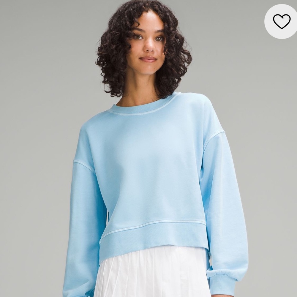 NWT Lululemon Perfectly Oversized Cropped Crew *Dye
